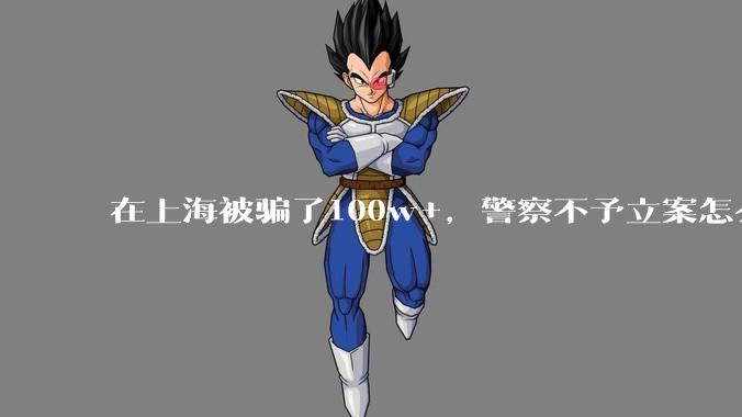 在上海被骗了100w+，警察不予立案怎么办？